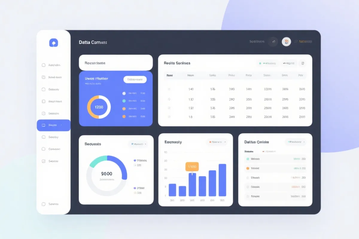 数据面板示意图